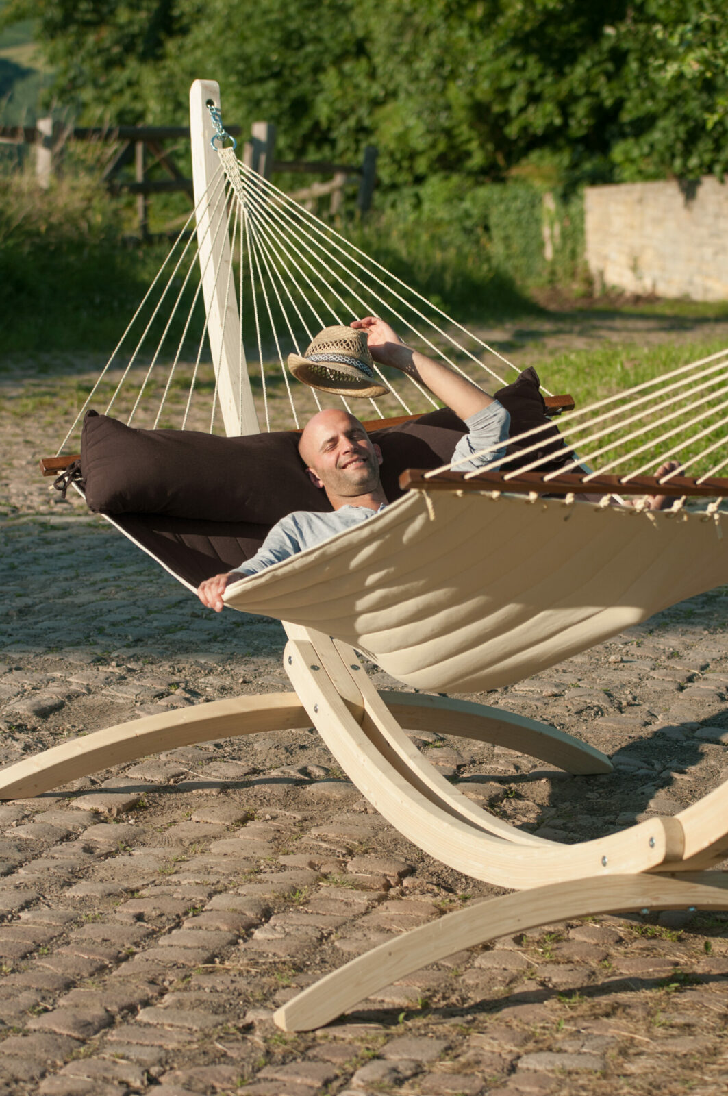 North American Style Rod Hammock Chocolate Hammockology